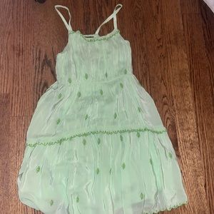 Zara Kids Embroidered Satin Dress
